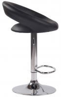 2er Set Barhocker Olinda Kunstleder chrom schwarz 