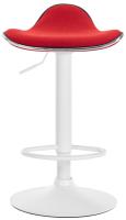 Barhocker Shanghai Stoff weiß rot 