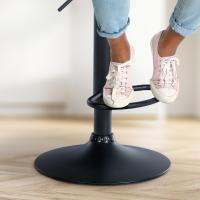 Barhocker Olinda Samt schwarz blau 