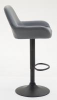 2er Set Barhocker Braga Kunstleder schwarz grau 2er Set Barhocker Braga Kunstleder schwarz grau