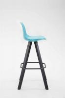 Barhocker Franklin Kunstleder Square Schwarz (eiche) blau Barhocker Franklin Kunstleder Square Schwarz (eiche) blau