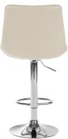 2er Set Barhocker Toni Kunstleder chrom creme 