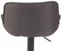 2er Set Barhocker Lentini Stoff schwarz dunkelgrau 2er Set Barhocker Lentini Stoff schwarz dunkelgrau