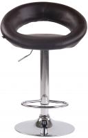 2er Set Barhocker Olinda Kunstleder chrom braun 