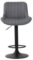 2er Set Barhocker Lentini Kunstleder schwarz grau 2er Set Barhocker Lentini Kunstleder schwarz grau