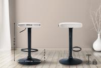 2er Set Barhocker Ponte Kunstleder schwarz weiß 2er Set Barhocker Ponte Kunstleder schwarz weiß