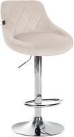 2er Set Barhocker Lazio Samt chrom creme 2er Set Barhocker Lazio Samt chrom creme