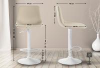 Barhocker Divo Kunstleder weiß creme Barhocker Divo Kunstleder weiß creme