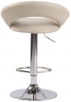 Barhocker Olinda Kunstleder chrom creme 