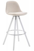 Barhocker Franklin Stoff Rund Weiß (eiche) creme Barhocker Franklin Stoff Rund Weiß (eiche) creme