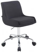 Arbeitshocker Club Stoff schwarz