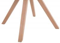 4er Set Besucherstuhl Toulouse Stoff Square Natura creme 