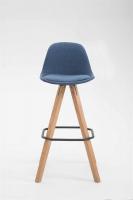 Barhocker Franklin Stoff Square Natura (eiche) blau Barhocker Franklin Stoff Square Natura (eiche) blau