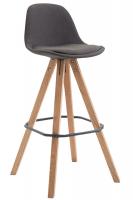 Barhocker Franklin Stoff Square Natura (eiche) dunkelgrau Barhocker Franklin Stoff Square Natura (eiche) dunkelgrau