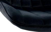 2er Set Barhocker Toni Samt schwarz schwarz 
