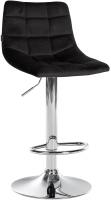 2er Set Barhocker Jerry Samt chrom schwarz 2er Set Barhocker Jerry Samt chrom schwarz