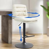 2er Set Barhocker Damar Stoff schwarz creme 2er Set Barhocker Damar Stoff schwarz creme