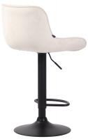 2er Set Barhocker Lentini Samt schwarz creme 2er Set Barhocker Lentini Samt schwarz creme