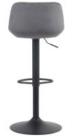 2er Set Barhocker Loft Samt dunkelgrau 2er Set Barhocker Loft Samt dunkelgrau