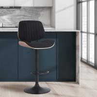 Barhocker Clawson Stoff schwarz natura/schwarz Barhocker Clawson Stoff schwarz natura/schwarz