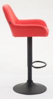 2er Set Barhocker Braga Kunstleder schwarz rot 
