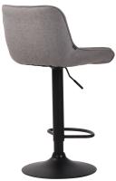2er Set Barhocker Lentini Stoff schwarz grau 2er Set Barhocker Lentini Stoff schwarz grau