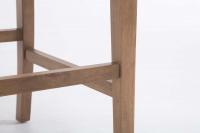 2er Set Barhocker Louise Stoff antik-hell hellgrau 