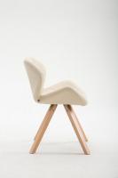 Besucherstuhl Tyler Kunstleder Natura Square creme Besucherstuhl Tyler Kunstleder Natura Square creme