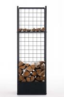 Kaminholzständer Forrest 40x40x120 schwarz 