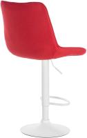 2er Set Barhocker Toni Stoff weiß rot 2er Set Barhocker Toni Stoff weiß rot
