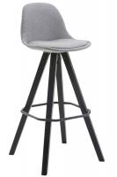 Barhocker Franklin Stoff Square Schwarz (eiche) grau Barhocker Franklin Stoff Square Schwarz (eiche) grau
