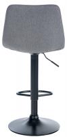 2er Set Barhocker Divo Stoff Schwarz grau 2er Set Barhocker Divo Stoff Schwarz grau