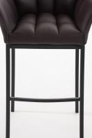 Barhocker Damaso B mit 4-Fuß Gestell braun 