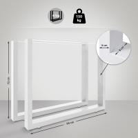 2x Tischbeine Velden 90 cm weiß 2x Tischbeine Velden 90 cm weiß