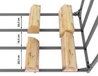 Kaminholzunterstand Ruston anthrazit Metall M Kaminholzunterstand Ruston anthrazit Metall M