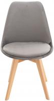4er Set Stuhl Linares Samt grau 4er Set Stuhl Linares Samt grau