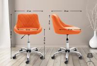 Arbeitshocker Lazio Kunstleder orange Arbeitshocker Lazio Kunstleder orange