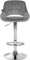 2er Set Barhocker Milet Samt C dunkelgrau 
