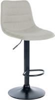 Barhocker Lex Stoff Schwarz creme Barhocker Lex Stoff Schwarz creme