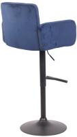 Barhocker Los Angeles Samt schwarz blau 