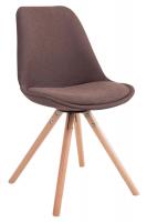 Besucherstuhl Toulouse Stoff Natura Rund braun 