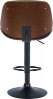 2er Set Barhocker Nova Kunstleder walnuss/schwarz 
