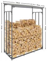 Kaminholzunterstand Ruston anthrazit Aluminium M Kaminholzunterstand Ruston anthrazit Aluminium M