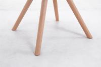 Besucherstuhl Toulouse Stoff Natura Rund creme 