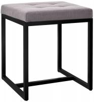 Sitzhocker Barci B Stoff grau 