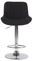 Barhocker Lentini Stoff chrom schwarz Barhocker Lentini Stoff chrom schwarz