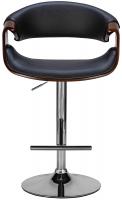 2er Set Barhocker Foley Kunstleder walnuss/schwarz 2er Set Barhocker Foley Kunstleder walnuss/schwarz