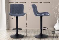 Barhocker Emma Stoff blau Barhocker Emma Stoff blau