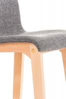 Barhocker Hoover Stoff Natura hellgrau Barhocker Hoover Stoff Natura hellgrau