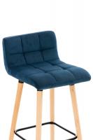 2er Set Barhocker Lincoln Samt blau 2er Set Barhocker Lincoln Samt blau